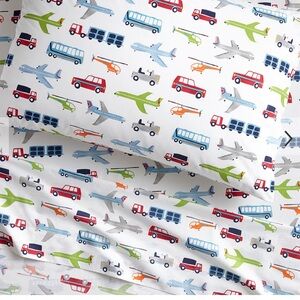 Pottery Barn Kids Brody Transportation Sheet Set - Twin